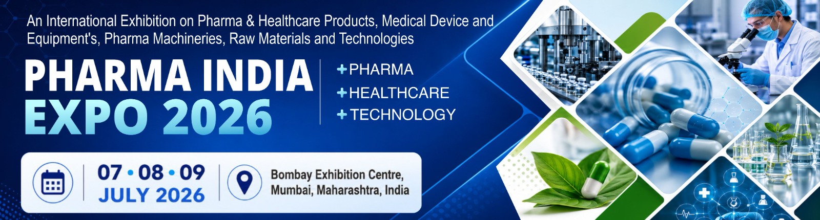 Pharma India Expo 2026 Banner